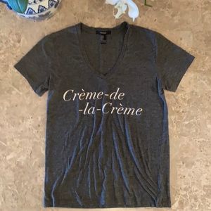 Forever 21 Creme De La Creme Short Sleeve Tee